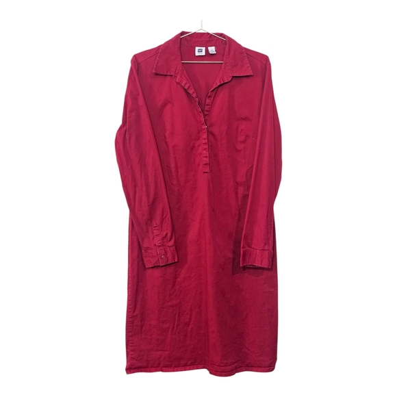 GAP Factory Dresses & Skirts - GAP Factory Bold Red Long Sleeve Dress
